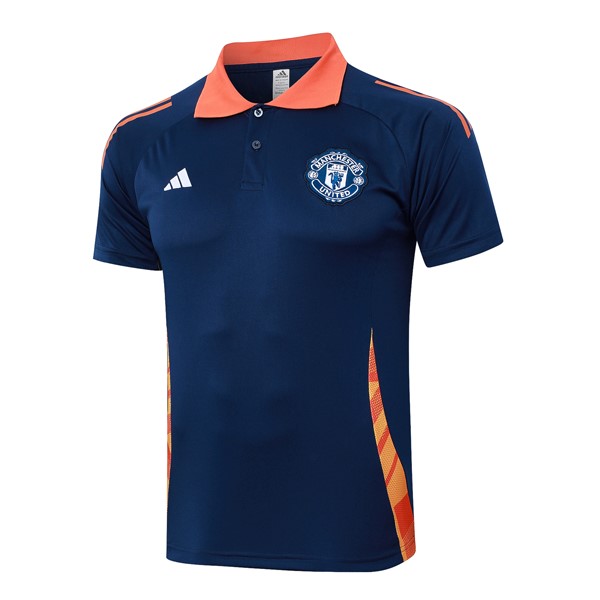 Polo Manchester United 2024/25 Azul Naranja